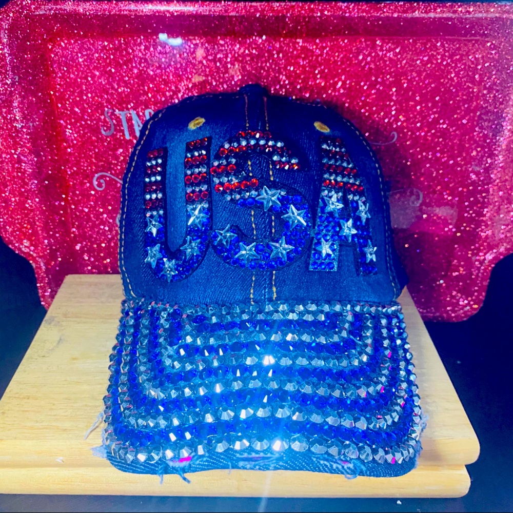 Stylish bling bling ball cap
